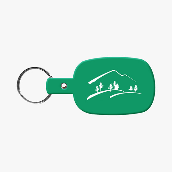 Flexible Key Tag - Rounded Rectangle