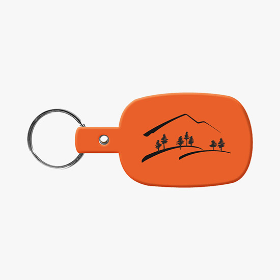 Flexible Key Tag - Rounded Rectangle