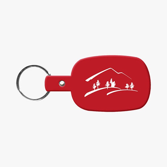 Flexible Key Tag - Rounded Rectangle