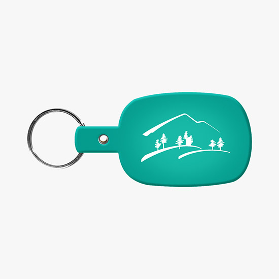 Flexible Key Tag - Rounded Rectangle