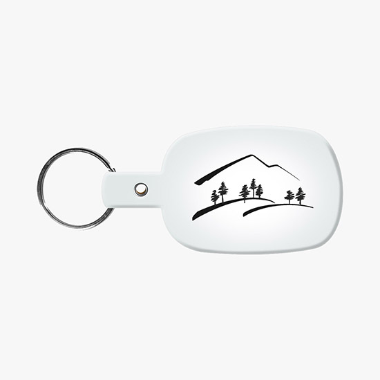 Flexible Key Tag - Rounded Rectangle