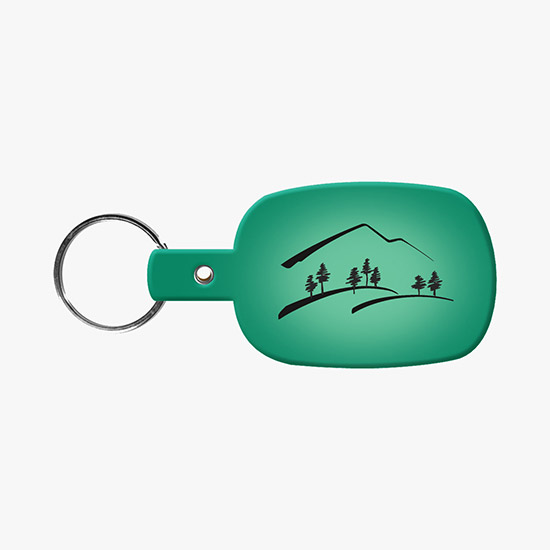 Flexible Key Tag - Rounded Rectangle