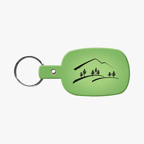 Flexible Key Tag - Rounded Rectangle