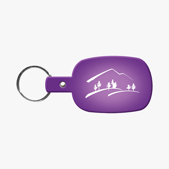 Flexible Key Tag - Rounded Rectangle