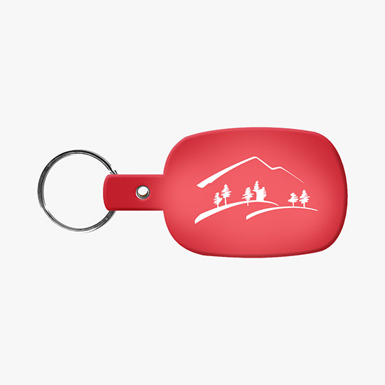 Flexible Key Tag - Rounded Rectangle