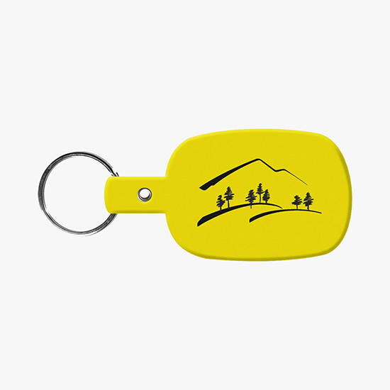 Flexible Key Tag - Rounded Rectangle