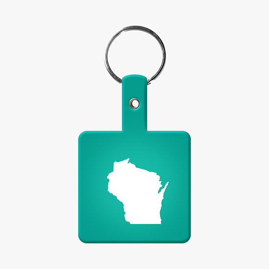 Flexible Key Tag - Square