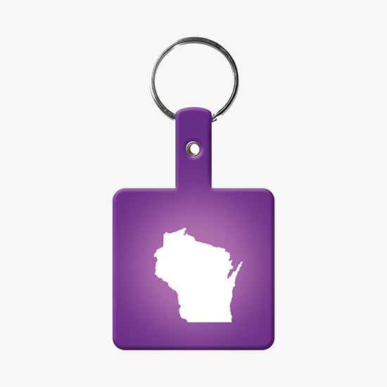 Flexible Key Tag - Square