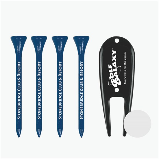 Par 4 Golf Tees and Tools Set