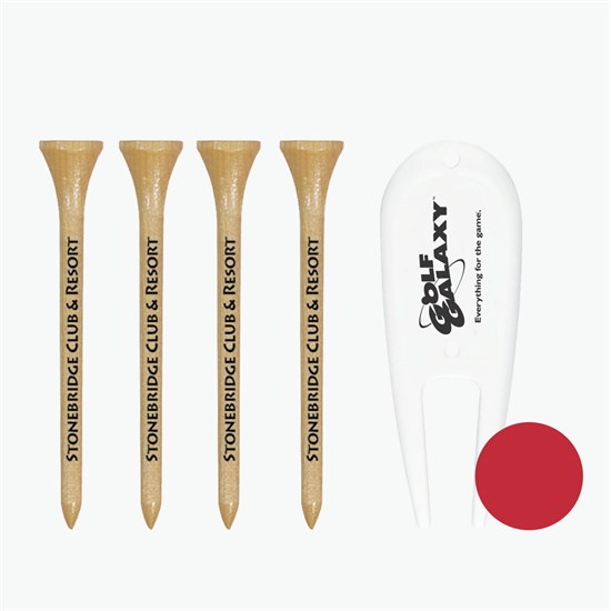 Par 4 Golf Tees and Tools Set