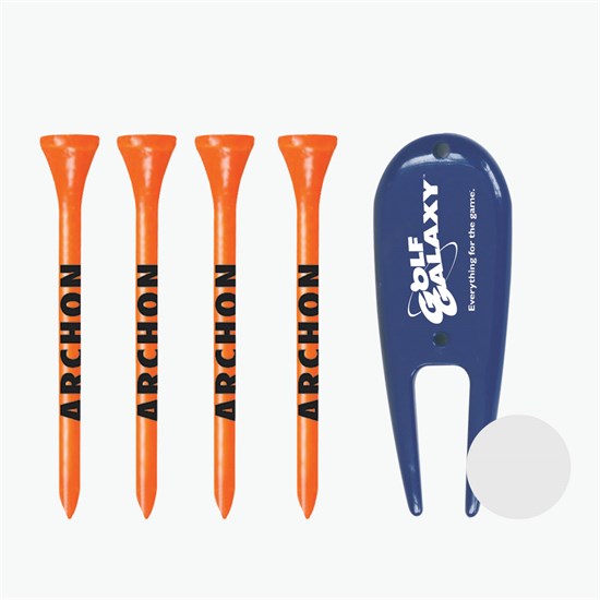 Par 4 Golf Tees and Tools Set