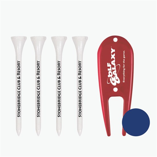 Par 4 Golf Tees and Tools Set