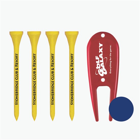 Par 4 Golf Tees and Tools Set