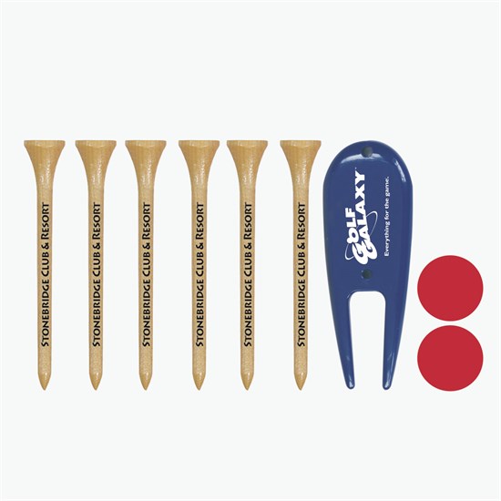 Birdie 6 Golf Tees and Tools Set