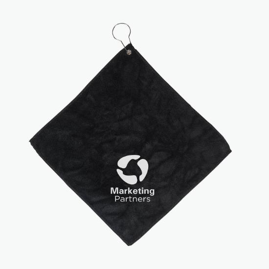 12 x 12 Budget Microfiber Golf Towel with Hook
