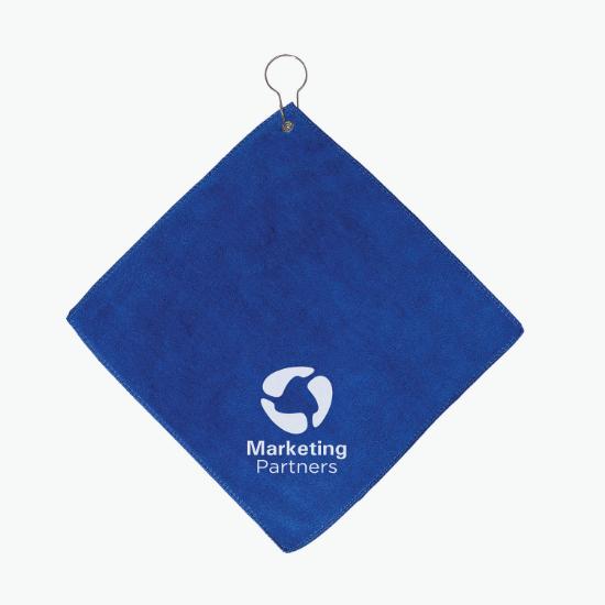 12 x 12 Budget Microfiber Golf Towel with Hook