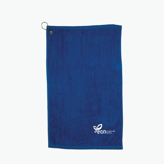 11 x 18 Cotton Fingertip Towel with Hook - 24-Hour Production