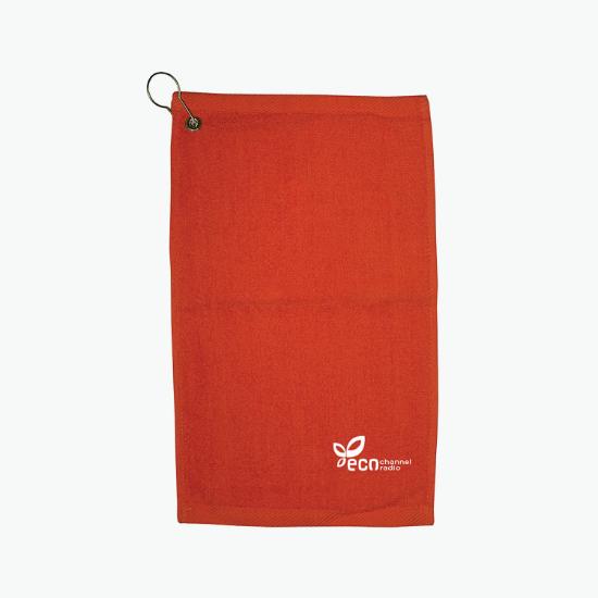 11 x 18 Cotton Fingertip Towel with Hook - 24-Hour Production