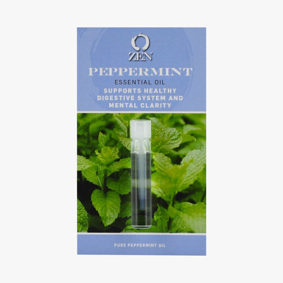 100% Pure Therapeutic Grade Essential Oil in Sample Vial on Full Color Card