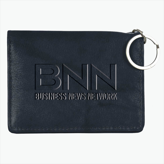 Genuine Leather ID Holder - Debossed