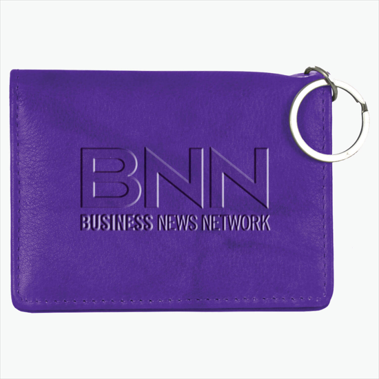 Genuine Leather ID Holder - Debossed
