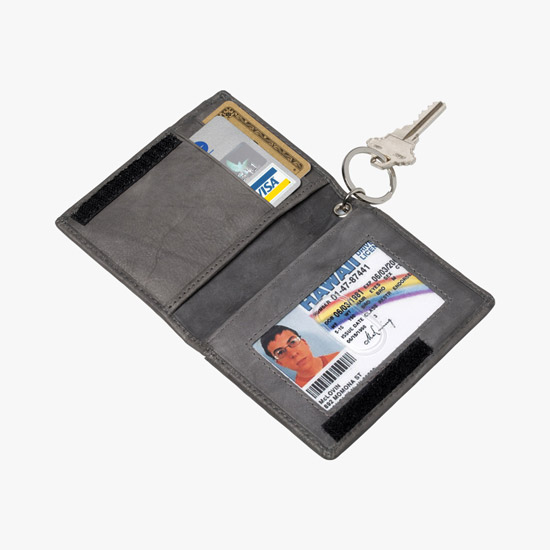 Genuine Leather ID Holder - Debossed