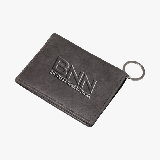 Genuine Leather ID Holder - Debossed
