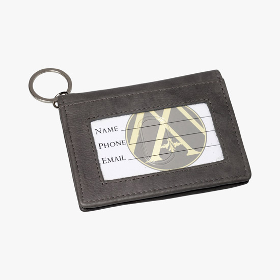 Genuine Leather ID Holder - Debossed