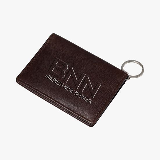 Genuine Leather ID Holder - Debossed