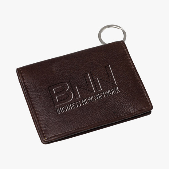 Genuine Leather ID Holder - Debossed