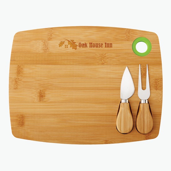 3-Piece Bamboo Cheese Board Set