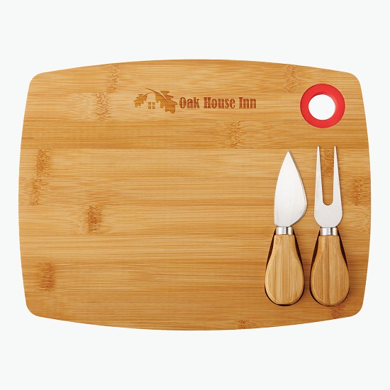 3-Piece Bamboo Cheese Board Set