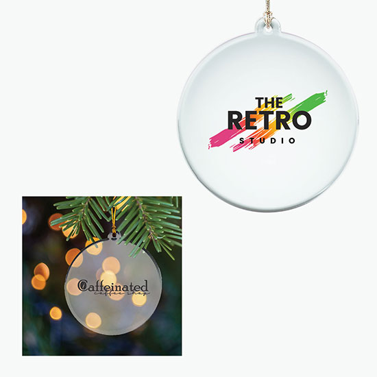 Sun Catcher Acrylic Ornament - Round - Full Color