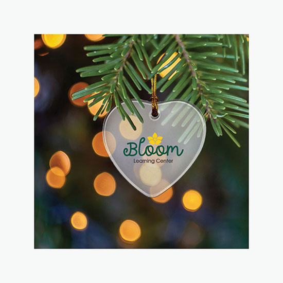 Sun Catcher Acrylic Ornament - Heart - Full Color