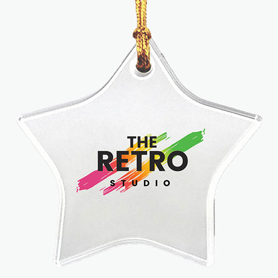 Sun Catcher Acrylic Ornament - Star - Full Color