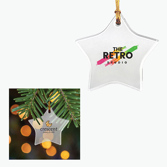 Sun Catcher Acrylic Ornament - Star - Full Color