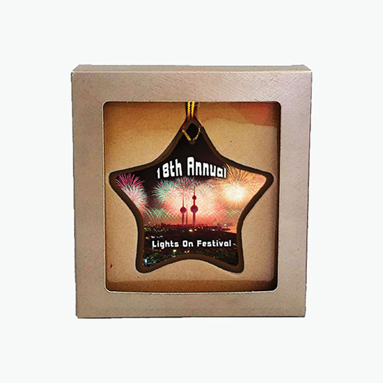 Sun Catcher Acrylic Ornament - Star - Full Color