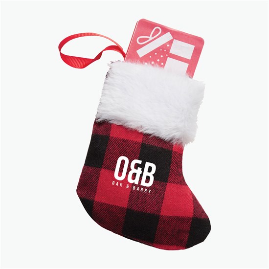 Buffalo Plaid Stocking Ornament