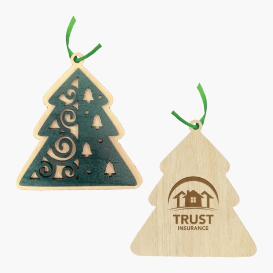 Tree Layered Wood Ornament - 24-Hour Production