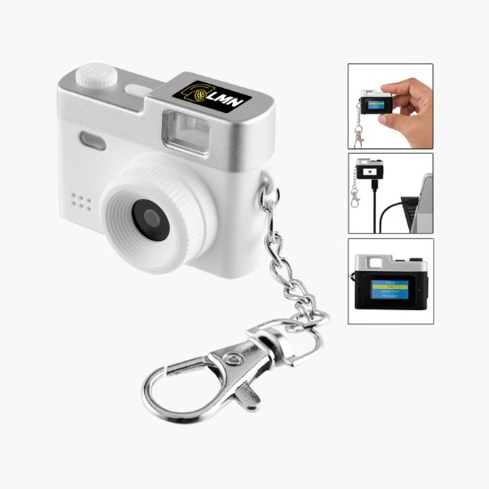 Mini Digital Camera Keychain - Full Color