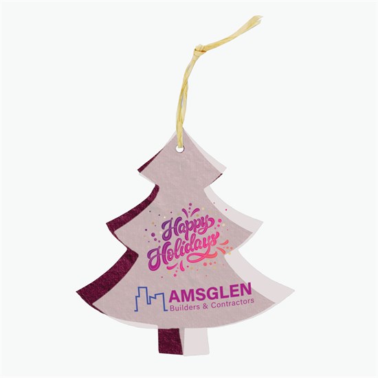 Seeded Paper Ornament - Tree
