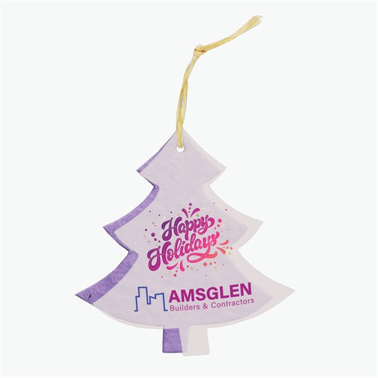Seeded Paper Ornament - Tree
