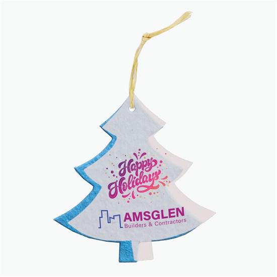 Seeded Paper Ornament - Tree