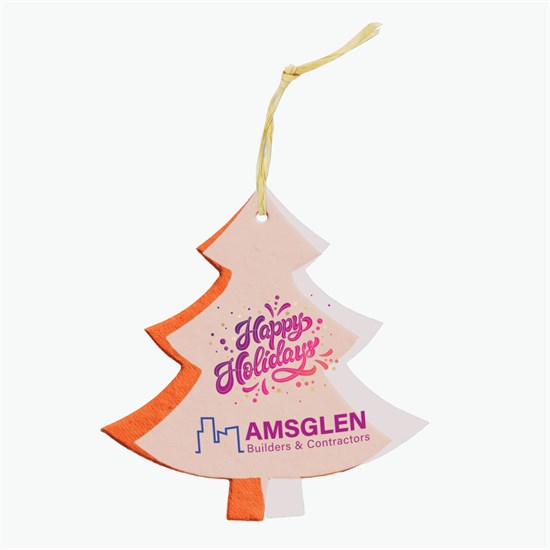 Seeded Paper Ornament - Tree