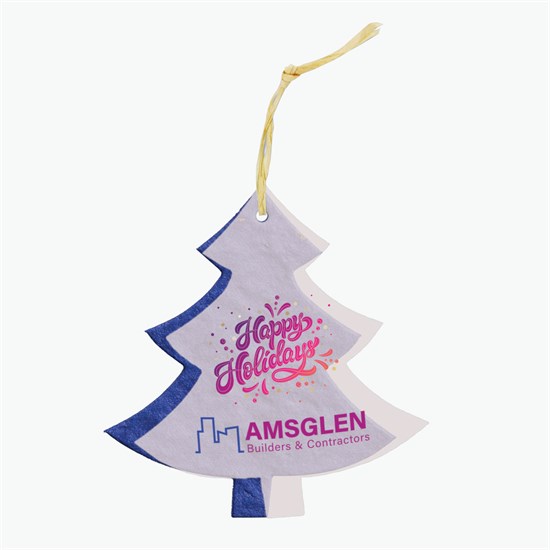 Seeded Paper Ornament - Tree