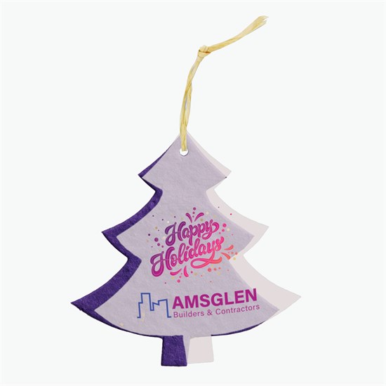 Seeded Paper Ornament - Tree