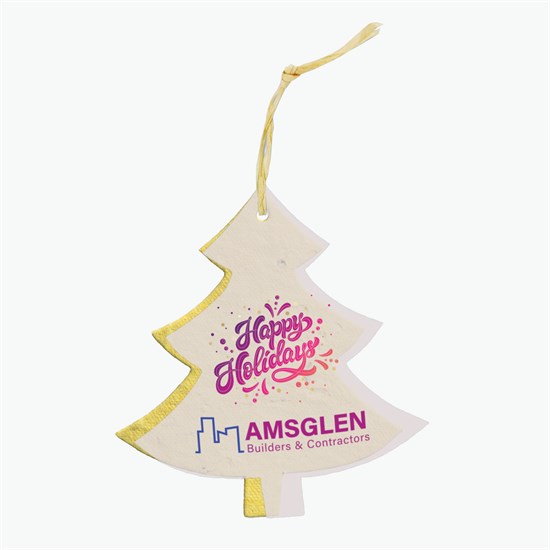 Seeded Paper Ornament - Tree