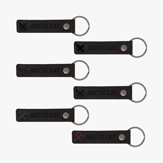 Riveted Leather Keychain
