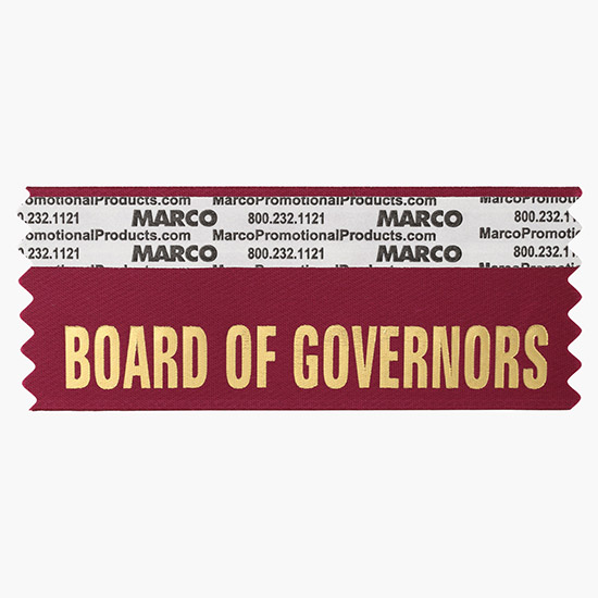 BOARD OF GOVERNORS Ribbon - Horizontal