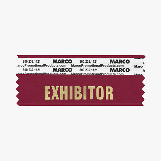 EXHIBITOR Ribbon - Horizontal